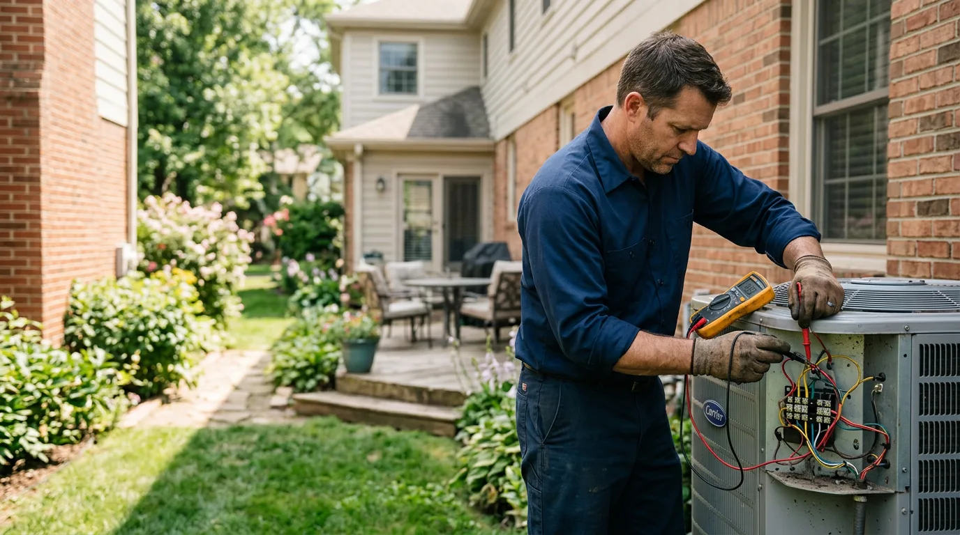 HVAC technician working near Logan, WV